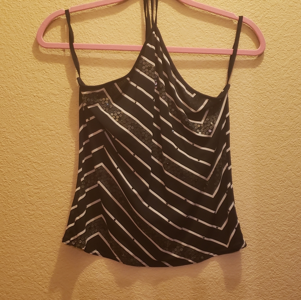 4/$25🌻Express  sequin strip sleeveless top